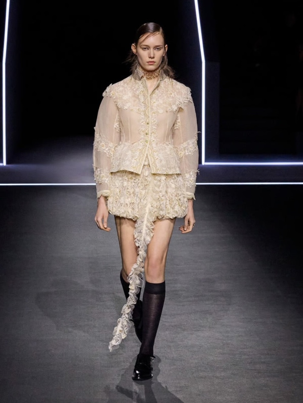 ISO Dior 2025 FW lace jacket set